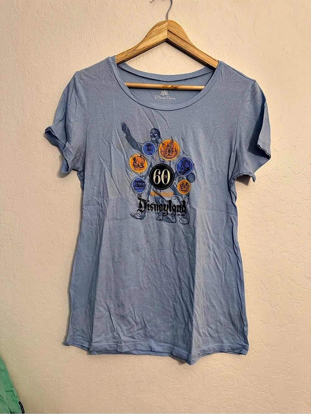 Disney Parks Disneyland 60th Anniversary Diamond Celebration T-Shirt Short